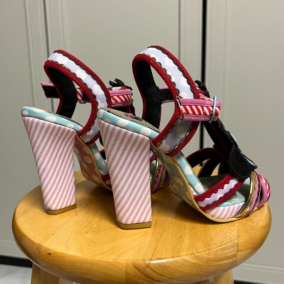 Disney Irregular Choice Tropical Minnie Mouse Heel Sandals - Picture 4 of 6